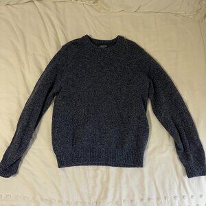 Lands' End Vintage Men's Wool Navy Sweater